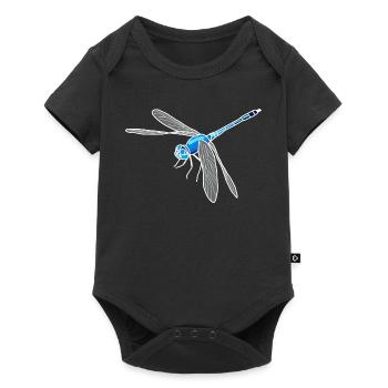 Dragonfly lineart - Baby Premium short-sleeve bodysuit - black - Front