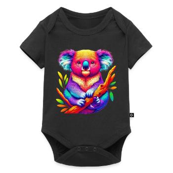 Koala - Body à manches courtes Premium Bébé - noir - Devant