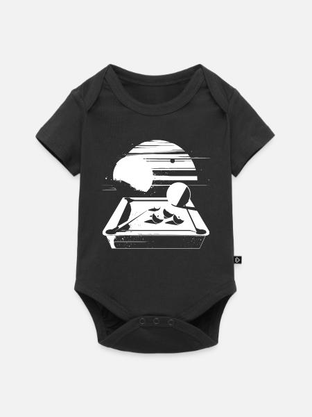 Billard Grafik - Baby Premium Kurzarmbody - Schwarz
