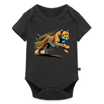 Guépard - Body à manches courtes Premium Bébé - noir - Devant