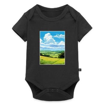 Cranborne Chase Aonb Affiche de voyage Souvenir WPA - Body à manches courtes Premium Bébé - noir - Devant