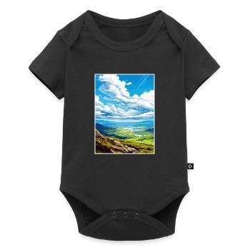 Mourne Mountains Aonb Travel Poster Souvenir WPA - Baby Premium short-sleeve bodysuit - black - Front