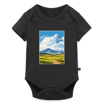 Mourne Mountains Aonb Travel Poster Souvenir WPA - Baby Premium short-sleeve bodysuit - black - Front