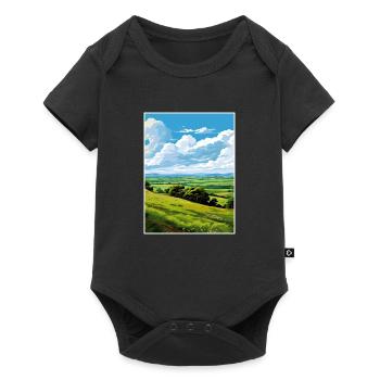 Blackdown Hills Aonb Travel Poster Souvenir WPA - Baby Premium short-sleeve bodysuit - black - Front