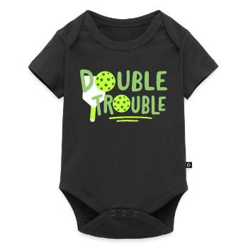 Pickleball-Spieler - Baby Premium Kurzarmbody - Schwarz - Vorne