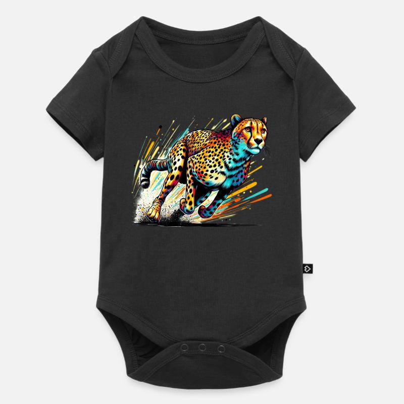 Gepard - Baby Premium Kurzarmbody - Schwarz