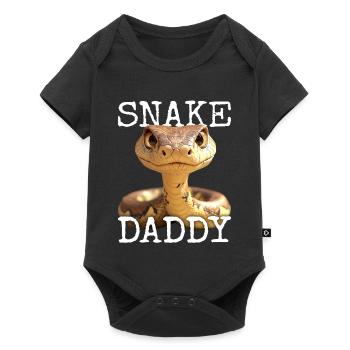 Snake Daddy Dad Snake Father's Day Snakes Dad - Baby Premium short-sleeve bodysuit - black - Front