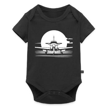 Airplane Sketch - Baby Premium short-sleeve bodysuit - black - Front