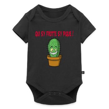 Cactus manga - Body à manches courtes Premium Bébé - noir - Devant