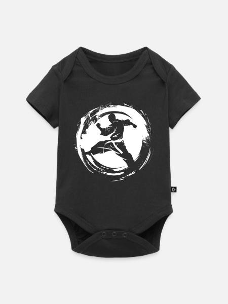 Karateka Skizze - Baby Premium Kurzarmbody - Schwarz