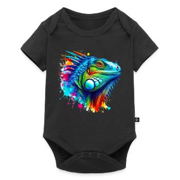 Iguana - Baby Premium short-sleeve bodysuit - black - Front