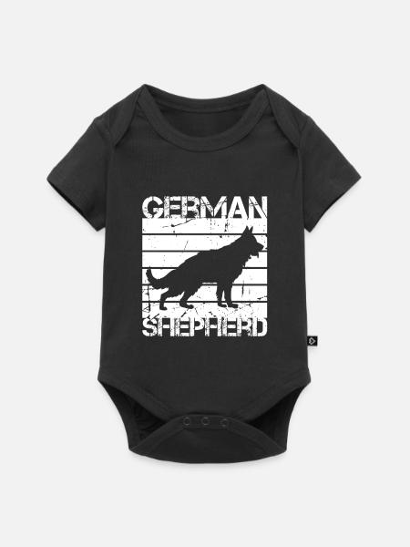Deutscher Schäferhund - Baby Premium Kurzarmbody - Schwarz