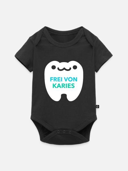 FREI VON KARIES - Baby Premium Kurzarmbody - Schwarz