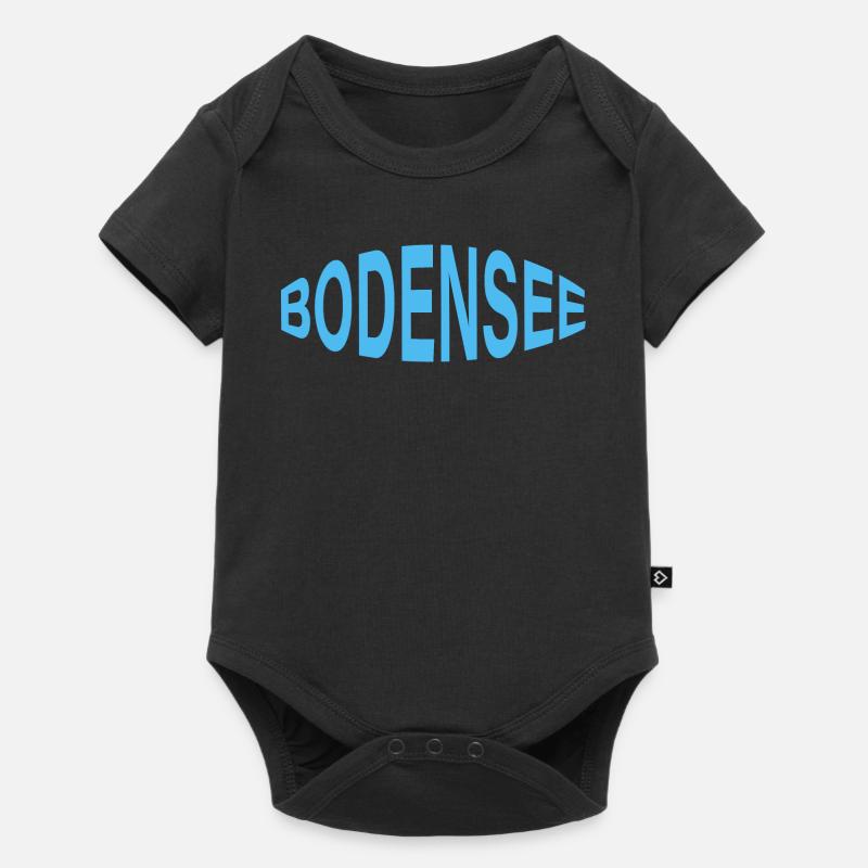 BODENSEE - Baby Premium Kurzarmbody - Schwarz