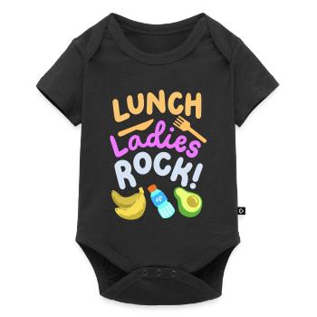 Mittagessen Damen Schule - Baby Premium Kurzarmbody - Schwarz - Vorne
