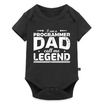 Coder Dad - Baby Premium short-sleeve bodysuit - black - Front