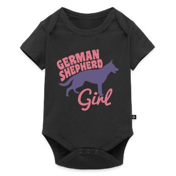 German Shepherd Girl - Baby Premium short-sleeve bodysuit - black - Front
