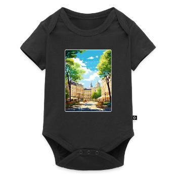Aix En Provence Frankreich Reiseposter Souvenir WPA - Baby Premium Kurzarmbody - Schwarz - Vorne