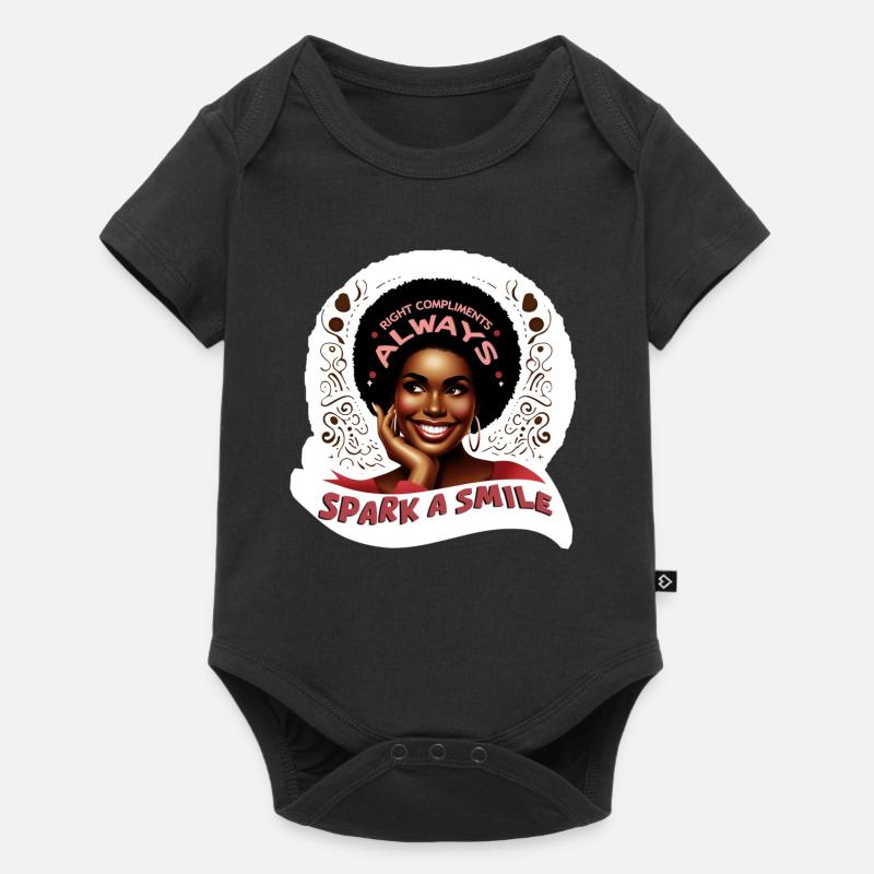 SPARK A SMILE - Body à manches courtes Premium Bébé - noir
