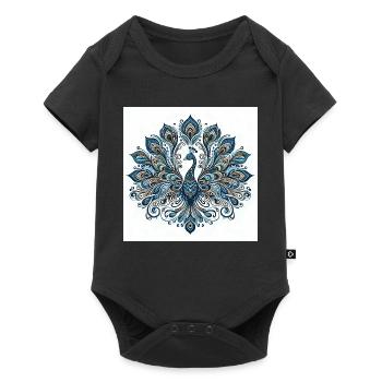 Paon - Body à manches courtes Premium Bébé - noir - Devant