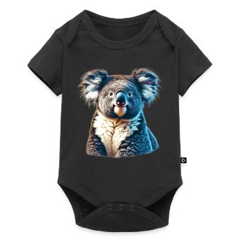 Koala - Body à manches courtes Premium Bébé - noir - Devant