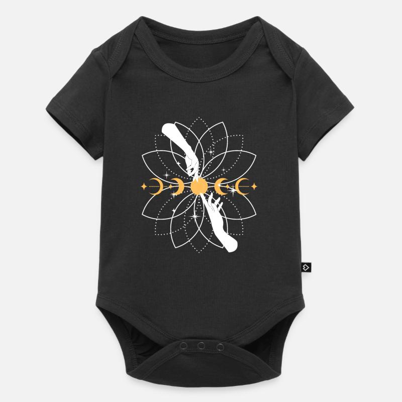 Mandala de Koi Céleste - Body à manches courtes Premium Bébé - noir