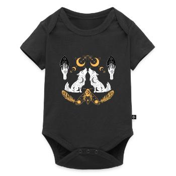 Lunar Wolves Emblem - Baby Premium short-sleeve bodysuit - black - Front