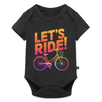 Conception vibrante de vélo d’équitation - Body à manches courtes Premium Bébé - noir - Devant