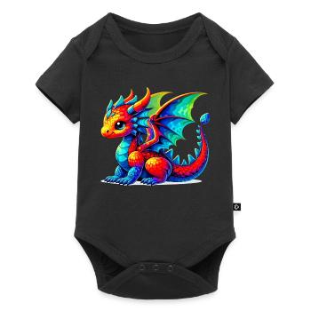 Dragon - Baby Premium short-sleeve bodysuit - black - Front