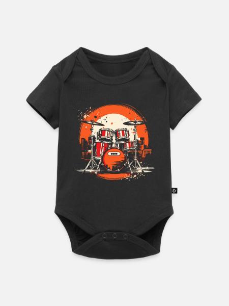 Trapset Grafik - Baby Premium Kurzarmbody - Schwarz