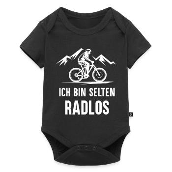 Rare Wheelless Bicycle Mountain Bike Road Bike - Baby Premium short-sleeve bodysuit - black - Front