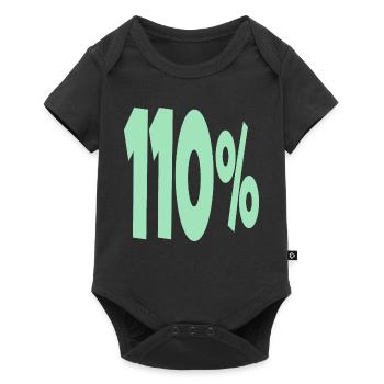 One Hundred and 10 Percent - Baby Premium short-sleeve bodysuit - black - Front