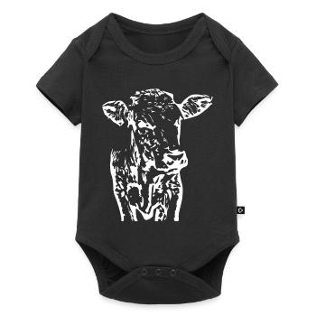 Vache - Body à manches courtes Premium Bébé - noir - Devant