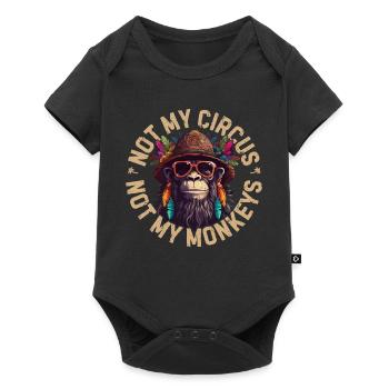 Not my circus, not my monkeys - Body à manches courtes Premium Bébé - noir - Devant