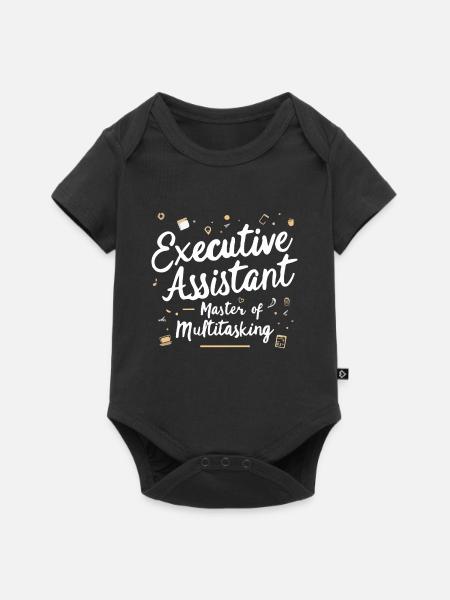 Assistent der Geschäftsführung Multitasking Expert - Baby Premium Kurzarmbody - Schwarz