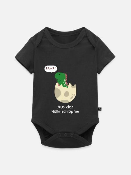 Aus der Hülle Schlupfen - Baby Premium Kurzarmbody - Schwarz