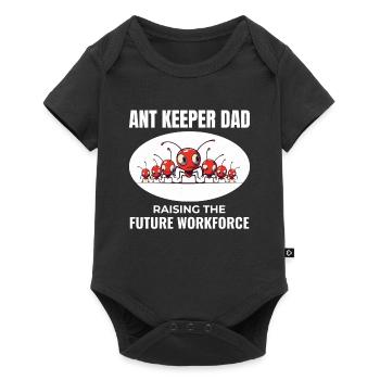 Ant Keeper Dad Entomologist Insect Collector - Baby Premium short-sleeve bodysuit - black - Front