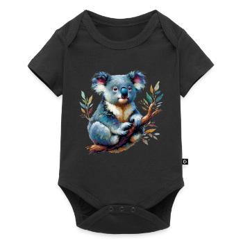 Koala - Body à manches courtes Premium Bébé - noir - Devant