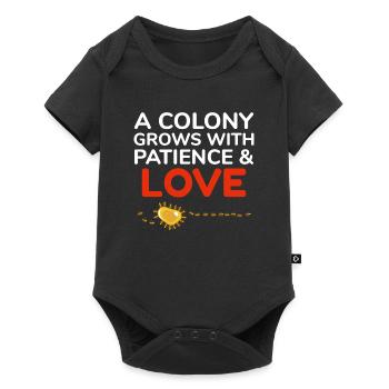 Ant Keeper Ant Lover Entomologist Insect Collector - Baby Premium short-sleeve bodysuit - black - Front
