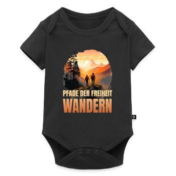 Pfade der Freiheit - Baby Premium Kurzarmbody - Schwarz - Vorne