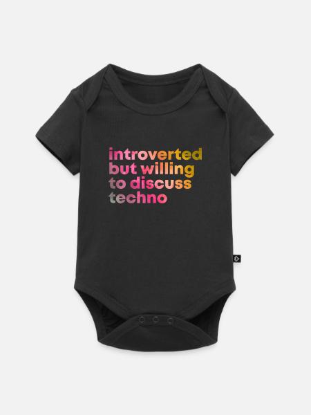 Techno Techno Techno - Body à manches courtes Premium Bébé - noir