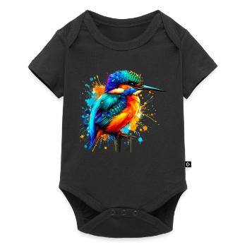 Martin-pêcheur - Body à manches courtes Premium Bébé - noir - Devant