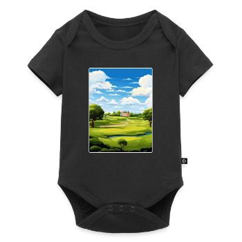 Oak Hills Golf Club Vintage Travel Poster Souvenir - Baby Premium short-sleeve bodysuit - black - Front