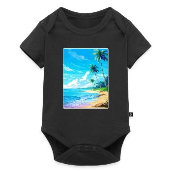 Islands Caribbean Travel Poster Souvenir - Baby Premium short-sleeve bodysuit - black - Front