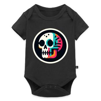 Skeleton colorful - Baby Premium short-sleeve bodysuit - black - Front