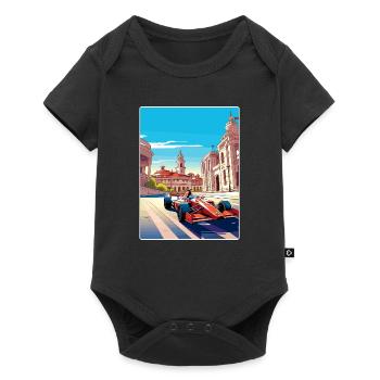 Barcelona Circuit Motorsport Race Spain Travel WPA - Baby Premium short-sleeve bodysuit - black - Front