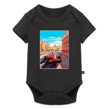 Valencia Circuit Motorsport Race Spain Travel Card - Baby Premium short-sleeve bodysuit - black - Front