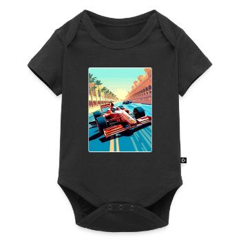 Abu Dhabi Circuit Motorsport Race Uae Travel Card - Baby Premium Kurzarmbody - Schwarz - Vorne