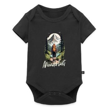 Wandern - Baby Premium Kurzarmbody - Schwarz - Vorne