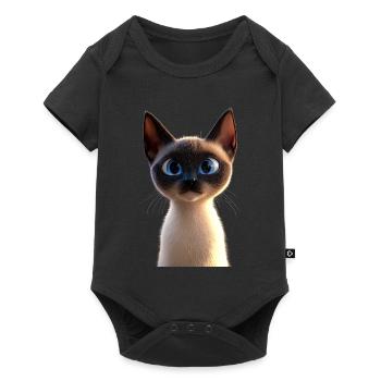 Siamese Cat Siamese Cat Siamese Cat Siamese Cats - Baby Premium short-sleeve bodysuit - black - Front
